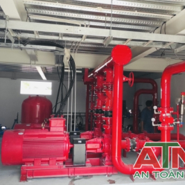 Thi công lắp đặt máy bơm chữa cháy windy đã kiểm định